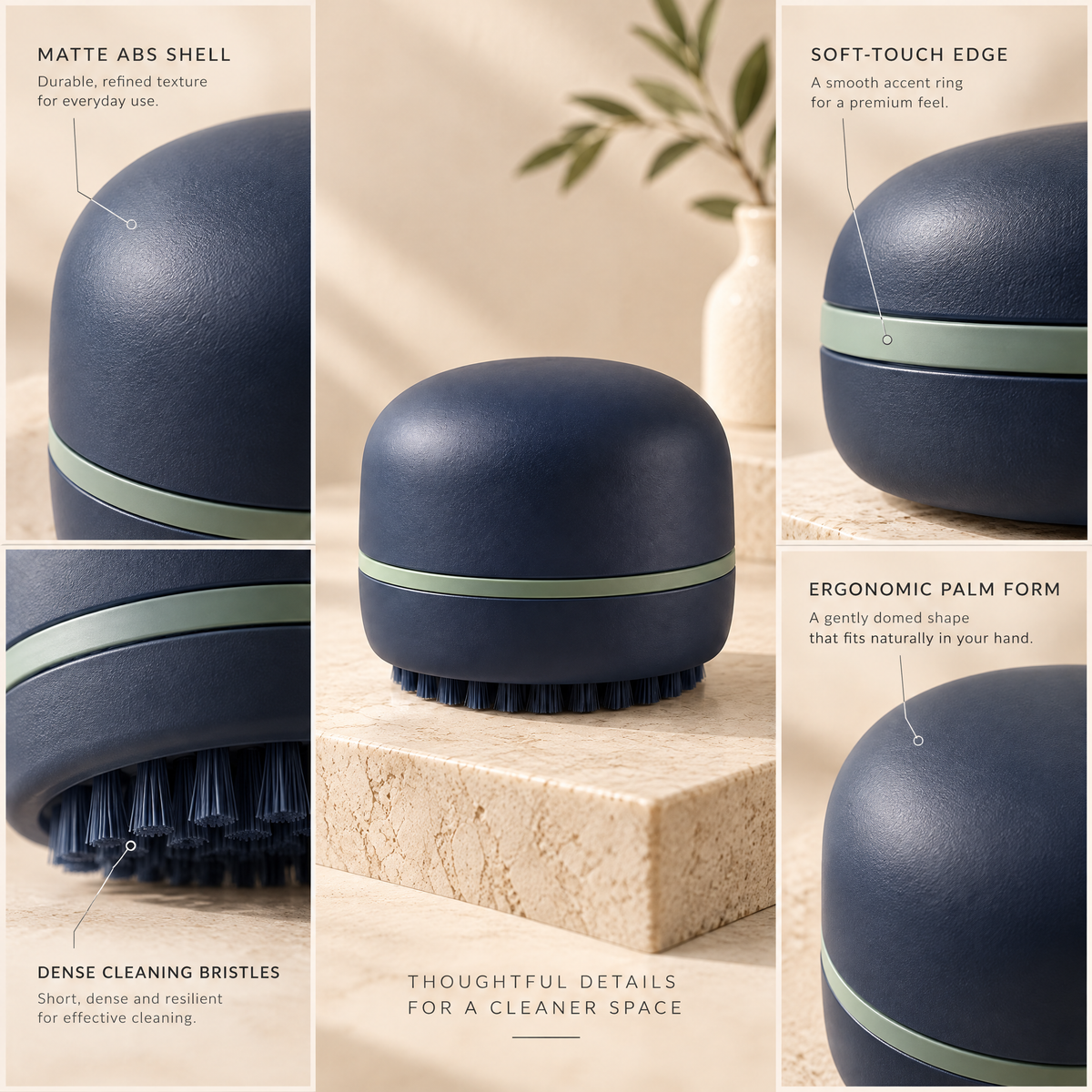 Norelcrest™ Compact Palm Scrub Brush