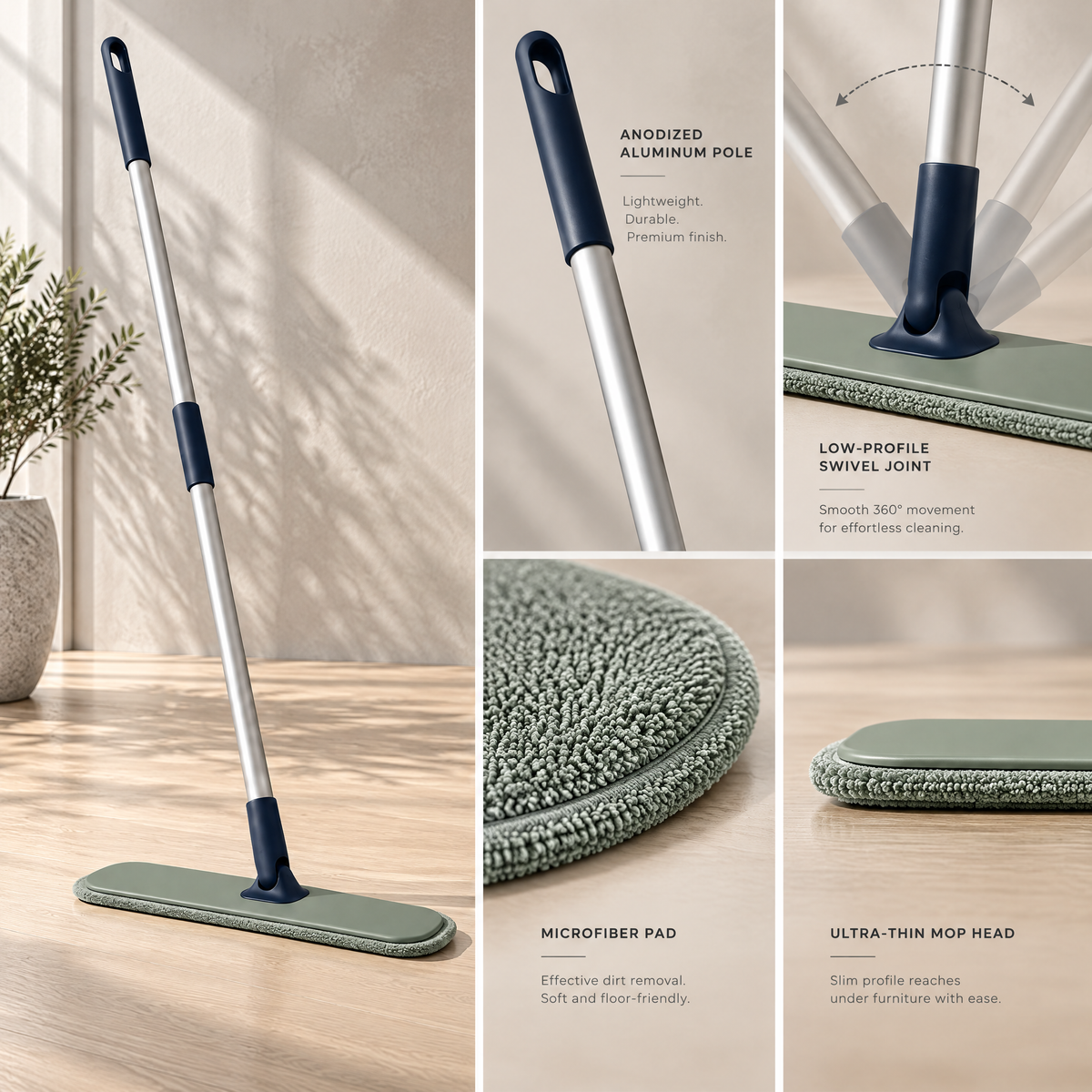 Norelcrest™ Long Handle Floor Squeegee