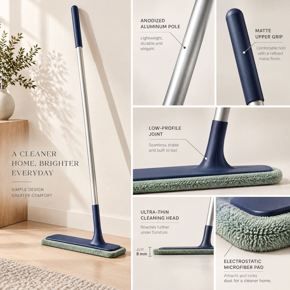 Norelcrest™ Long Handle Floor Scrub Brush
