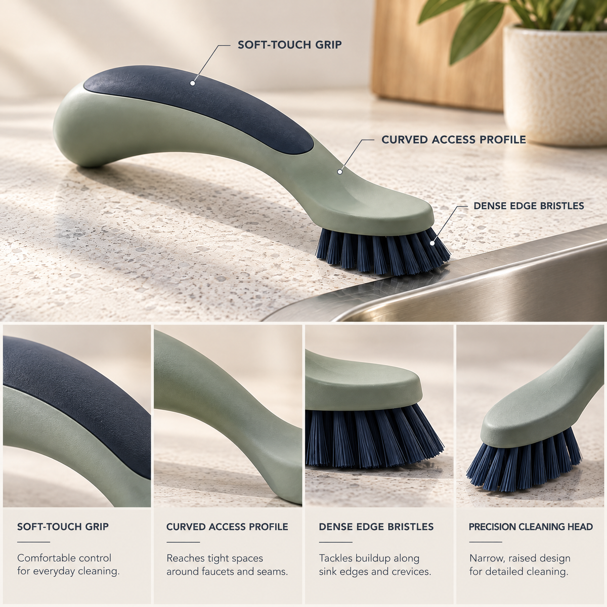 Norelcrest™ Flexible Bottle Cleaning Brush